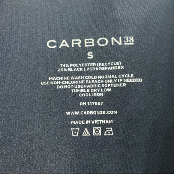 CARBON38 Crop Leggings Women’s Small Black - Picture 6 of 6